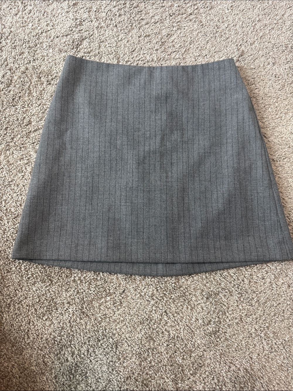 Wilfred Aritzia Classic Gray Pinstripe Mini Skirt